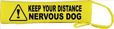 Keep Your Distance Nervous Dog Lead Cover / Slip